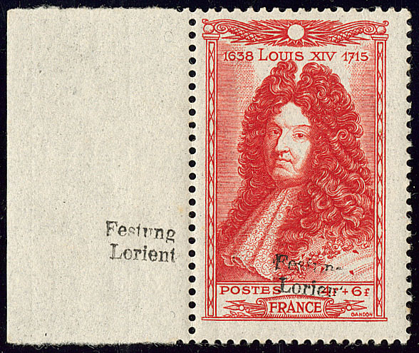 Stamp Auction France festung lorient Mail Auction 546, lot 1219
